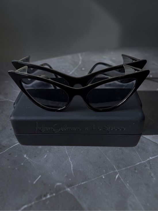 Adam Selman x Le Specs The Prowler Black Cat Eye Sunglasses Case 1821122 main image 7
